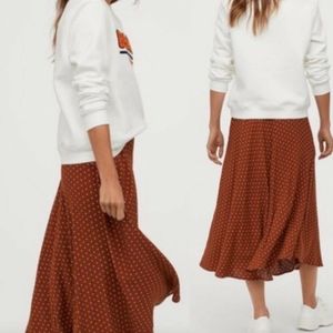 H&M Maxi Polka Dot Skirt